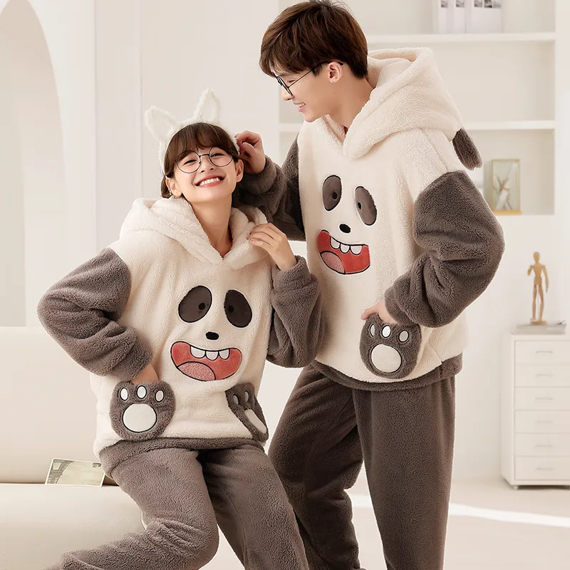 Lan Miao Pajama Set Unisex Shopping Bag Brown-2