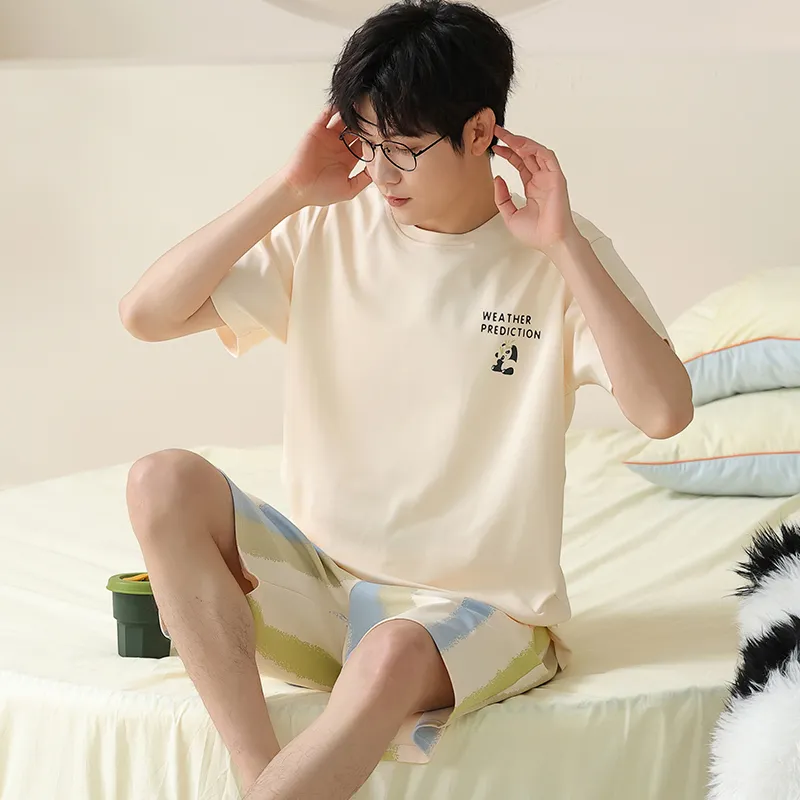 Lan Miao Pajama Set Men's Image Color-2