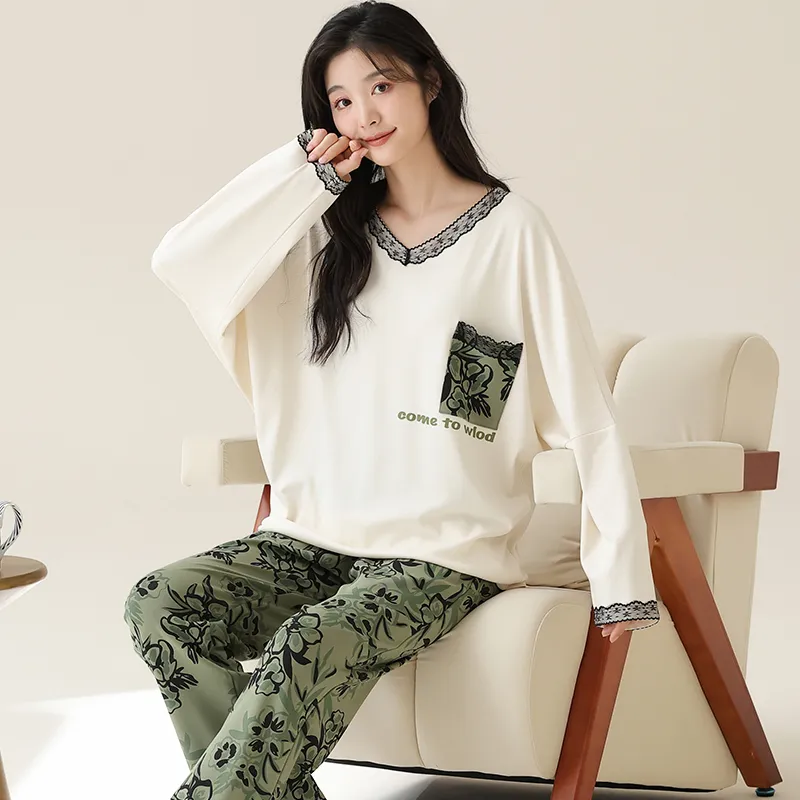 Lan Miao Pajama Set Women's Black-88