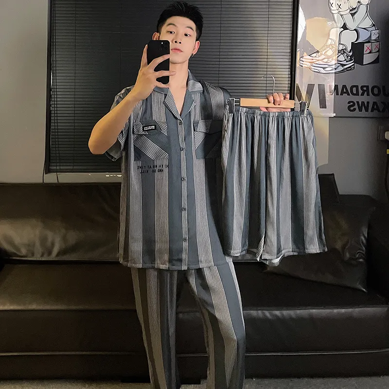 Lan Miao Pajama Set Men's Image Color-5