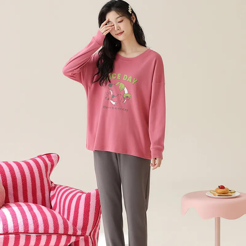 Lan Miao Pajama Set Women's Black-77