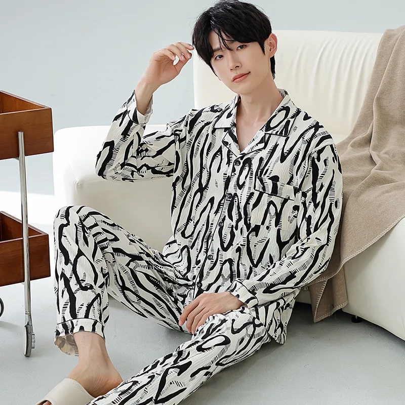 Lan Miao Pajama Set Men's Image Color-3