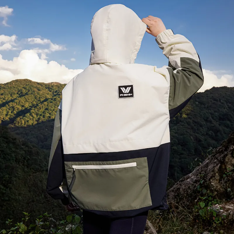 Phenix SP27 Gorpcore Water Resistant Windproof Breathable Rainproof Windbreaker Jacket Unisex Green-3