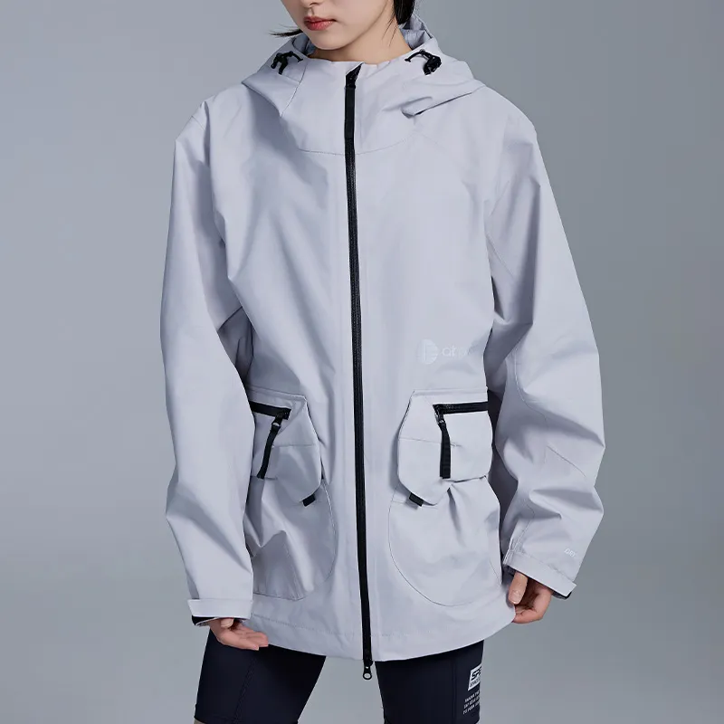 Phenix ALK Windbreaker Jackets Unisex Light Gray LG-2