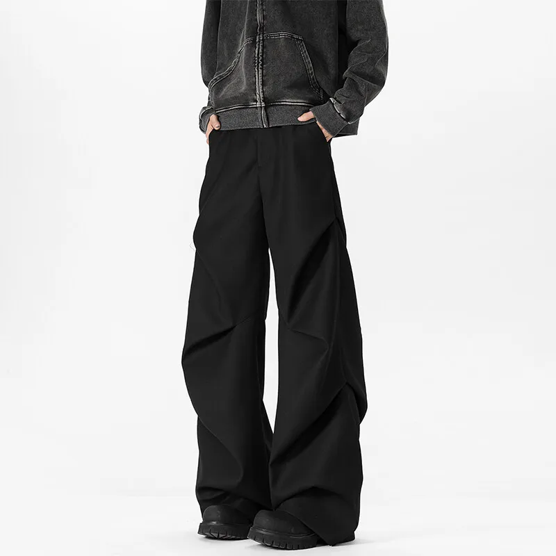 FOMOCE Casual Pants Unisex Black-1