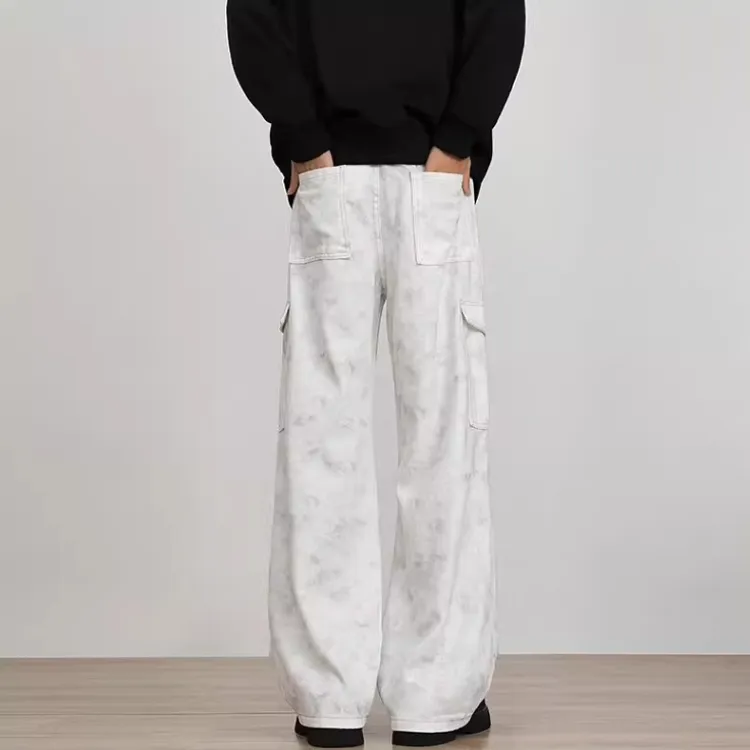 FOMOCE Casual Pants Unisex White-4