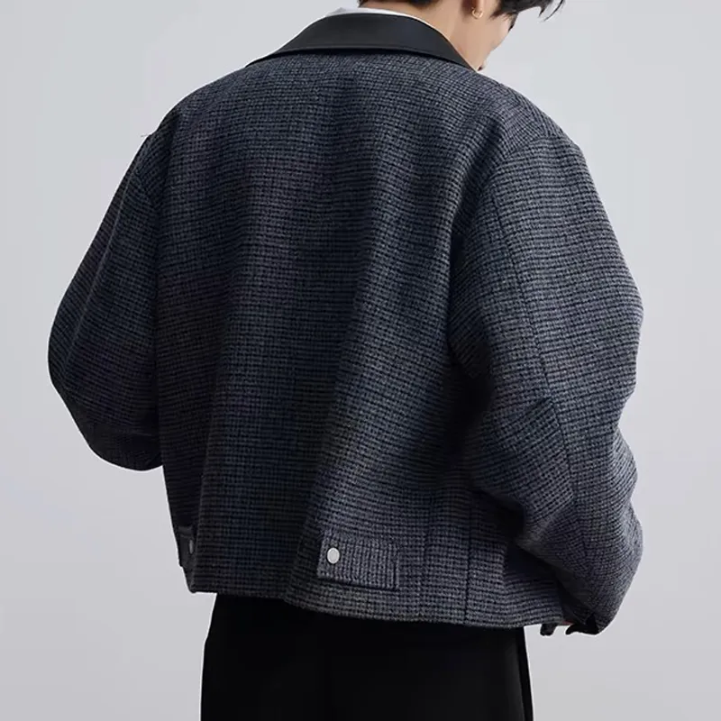 FOMOCE Jackets Unisex Blue Black-4