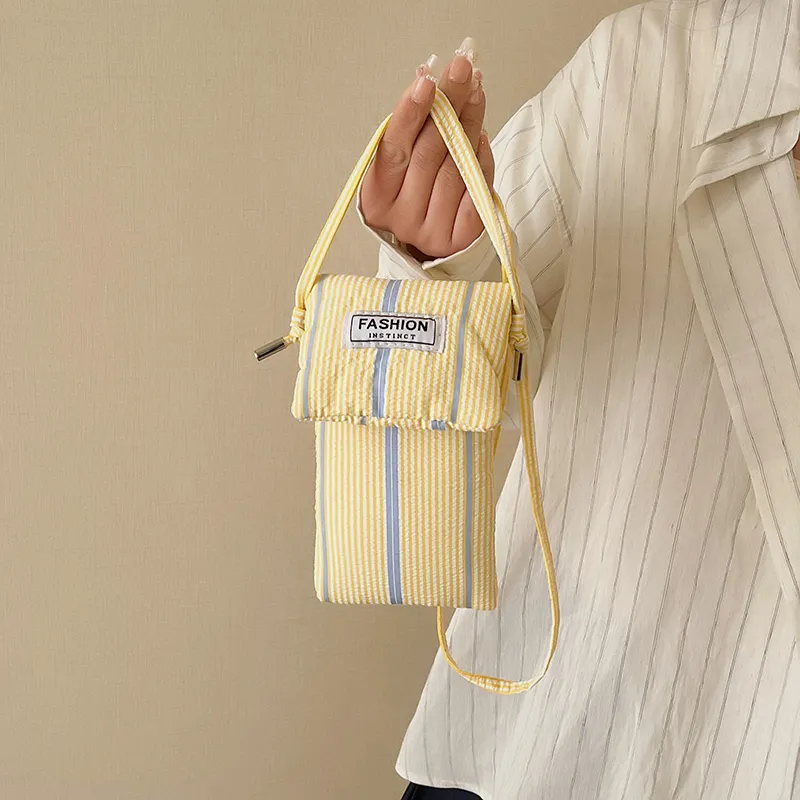Morellybear Polyester Crossbody Bag Women's Pink/Blue/Yellow-19