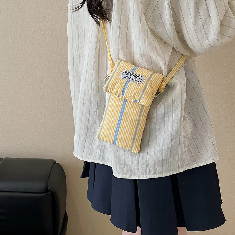 Morellybear Polyester Crossbody Bag Women's Pink/Blue/Yellow-18