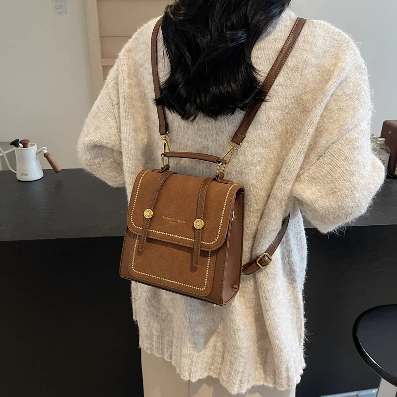 Morellybear PU Backpack Regular Women's Multicolor-21