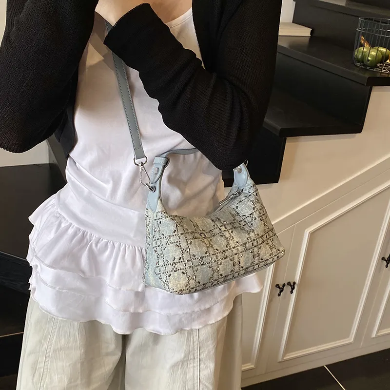 Morellybear PU Crossbody Handbag Women's Blue-2