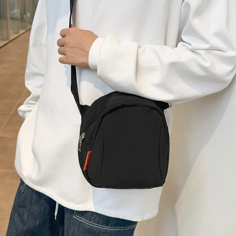 Morellybear Nylon Crossbody Bag, Shoulder Bag Unisex Black/Beige/Blue/Red/Yellow-2