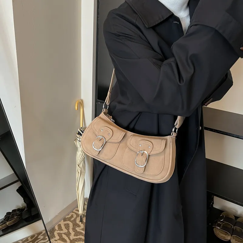 Morellybear PU Crossbody Bag Regular Women's Brown/Black/Pink/White/Khaki-27