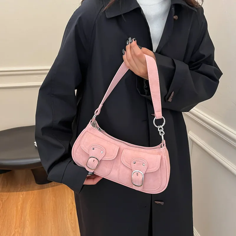Morellybear PU Crossbody Bag Regular Women's Brown/Black/Pink/White/Khaki-14