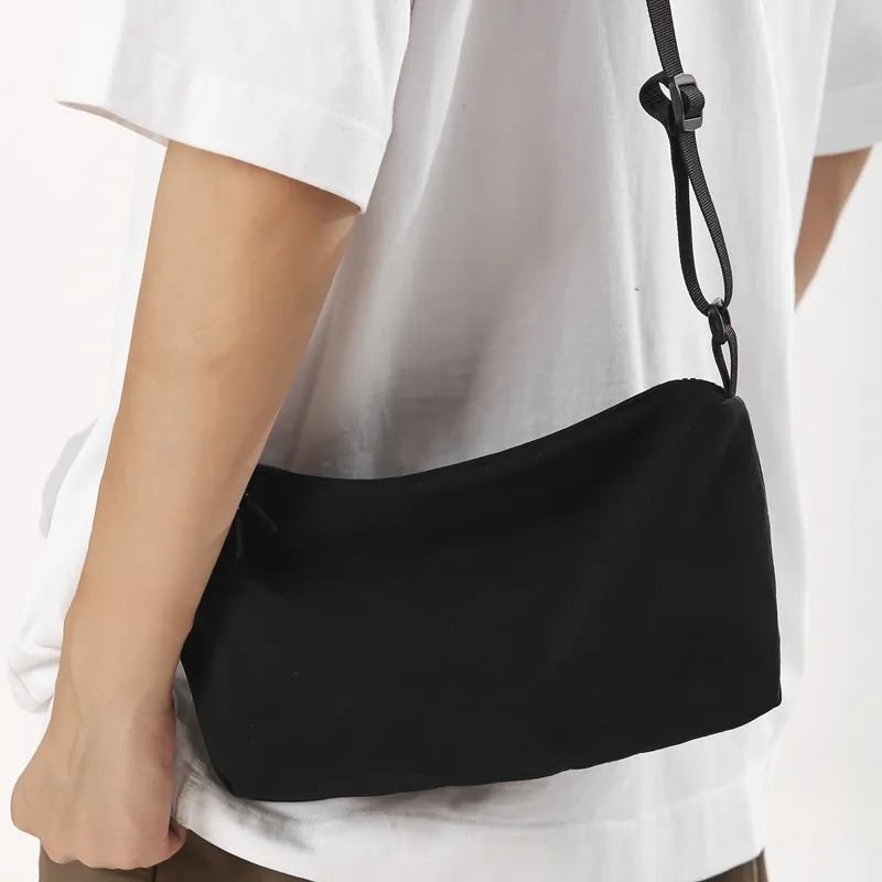 Morellybear Nylon Shoulder Bag, Crossbody Bag Regular Unisex Black/Orange/Green/Yellow/White-1
