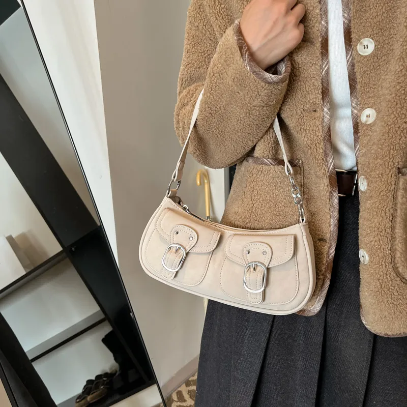 Morellybear PU Crossbody Bag Regular Women's Brown/Black/Pink/White/Khaki-19