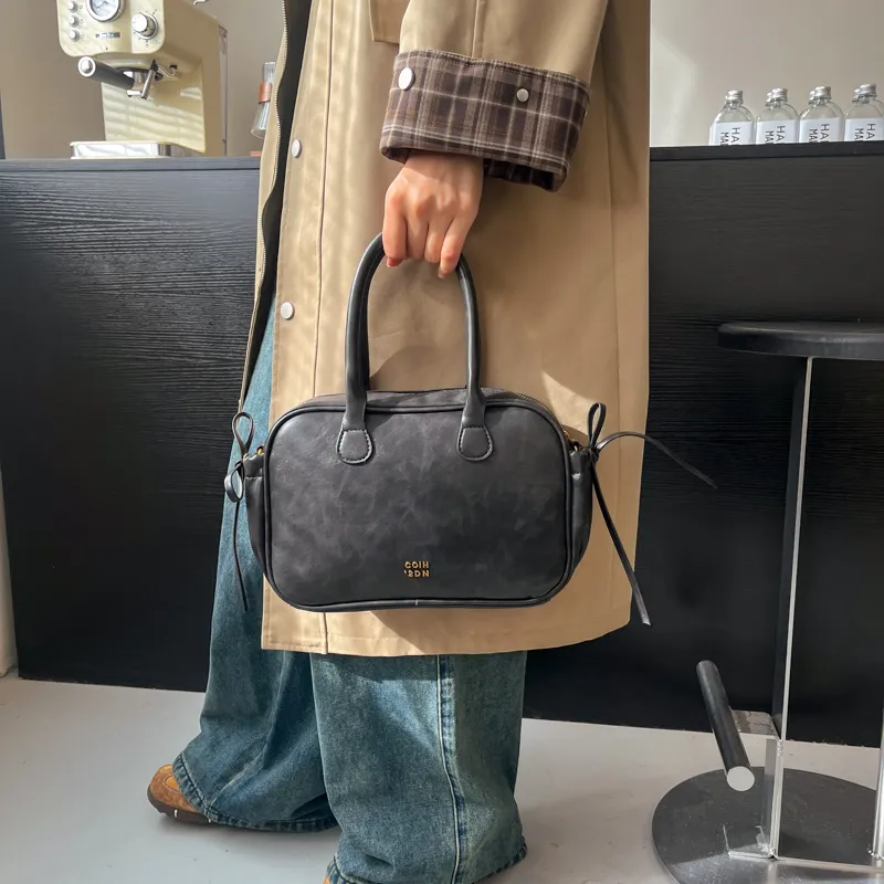 Morellybear PU Crossbody One Shoulder Handbag Women's Black/Coffee/Brown-7