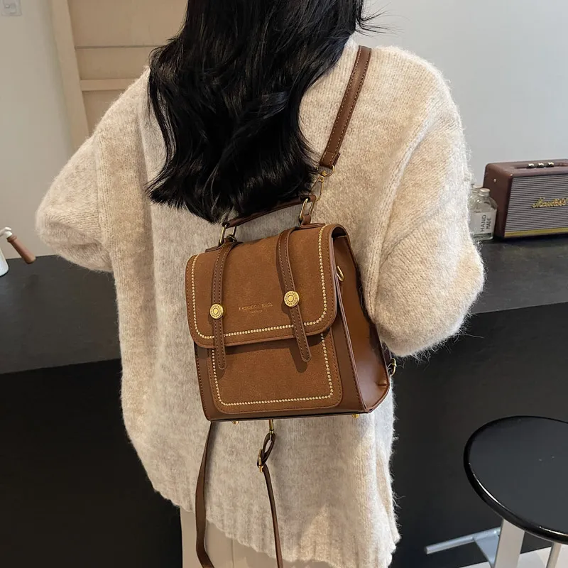 Morellybear PU Backpack Regular Women's Multicolor-19