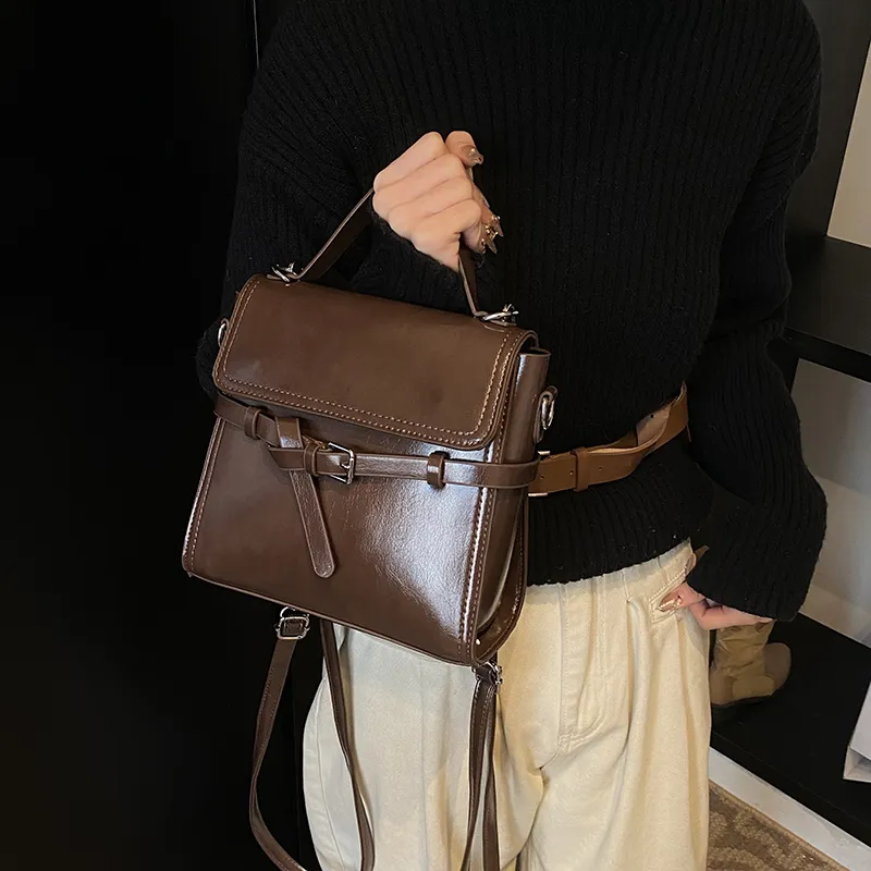 Morellybear PU Double Shoulder Crossbody Handbag Regular Women's Multicolor-16