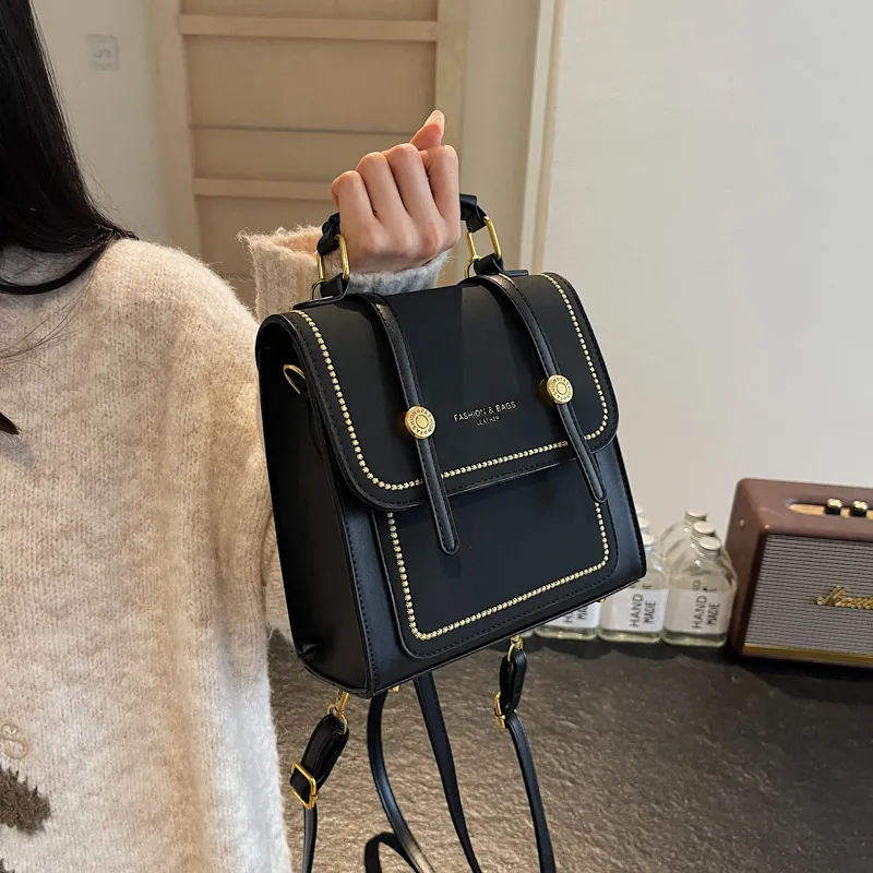 Morellybear PU Backpack Regular Women's Multicolor-7