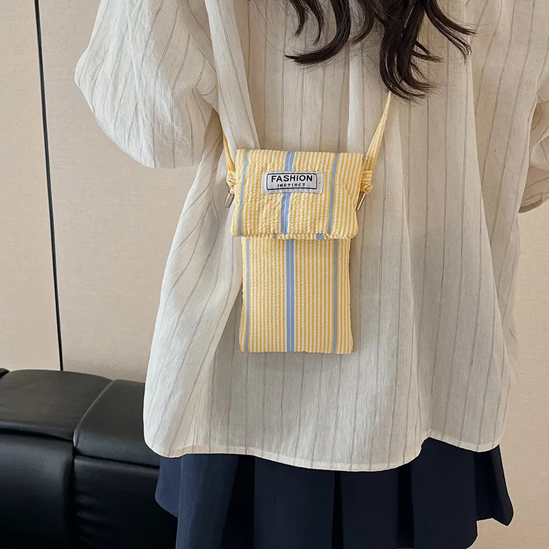 Morellybear Polyester Crossbody Bag Women's Pink/Blue/Yellow-17