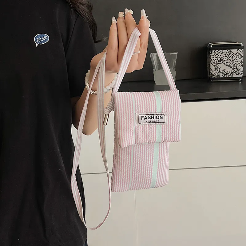 Morellybear Polyester Crossbody Bag Women's Pink/Blue/Yellow-1