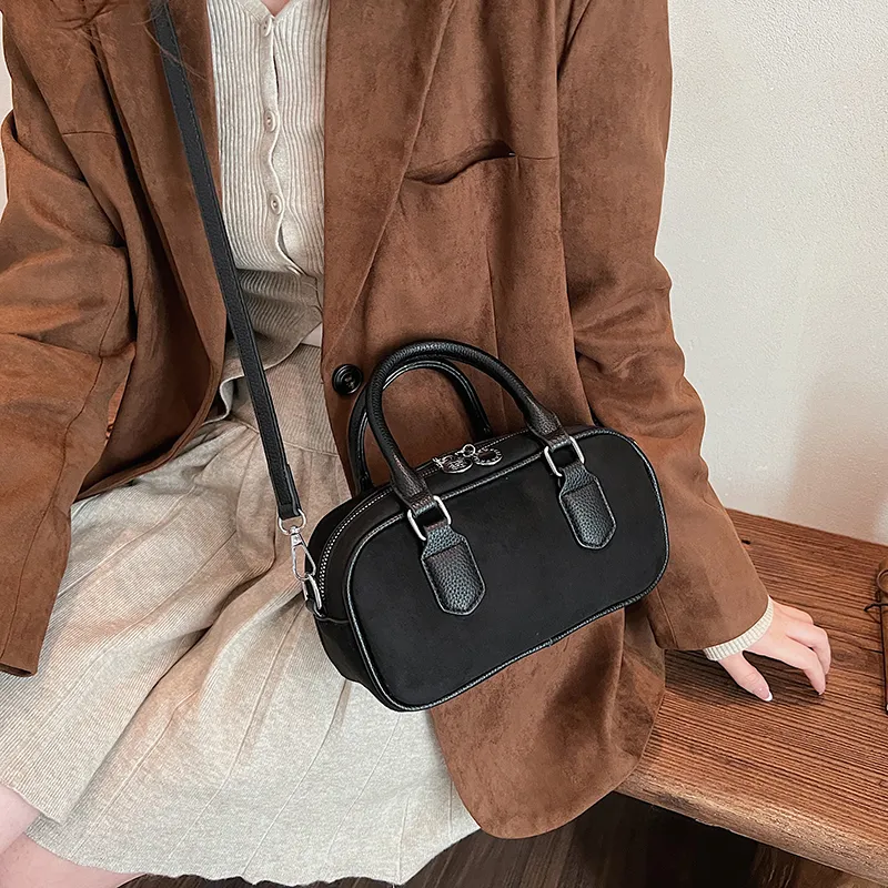 Morellybear PU Crossbody One Shoulder Handbag Women's Coffee/Khaki/Black/Red-15