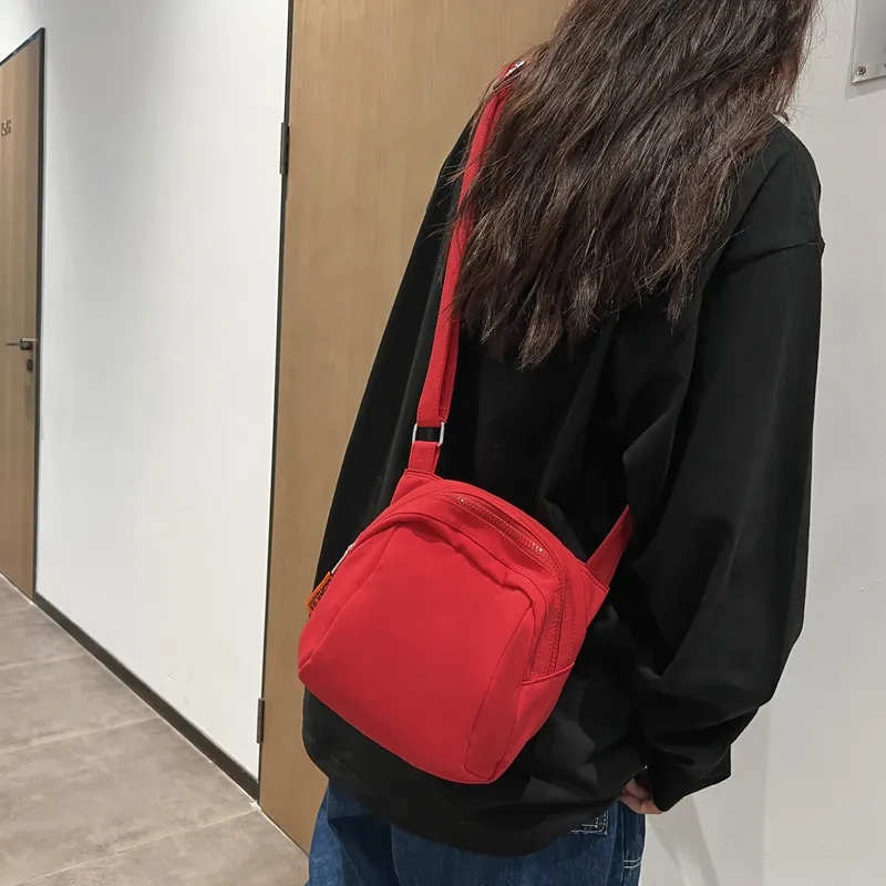 Morellybear Nylon Crossbody Bag, Shoulder Bag Unisex Black/Beige/Blue/Red/Yellow-20