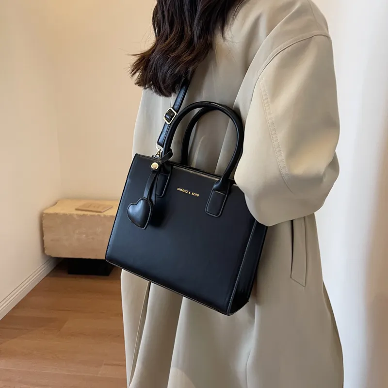 Morellybear PU One Shoulder Handbags Regular Women's Black/Burgundy-1