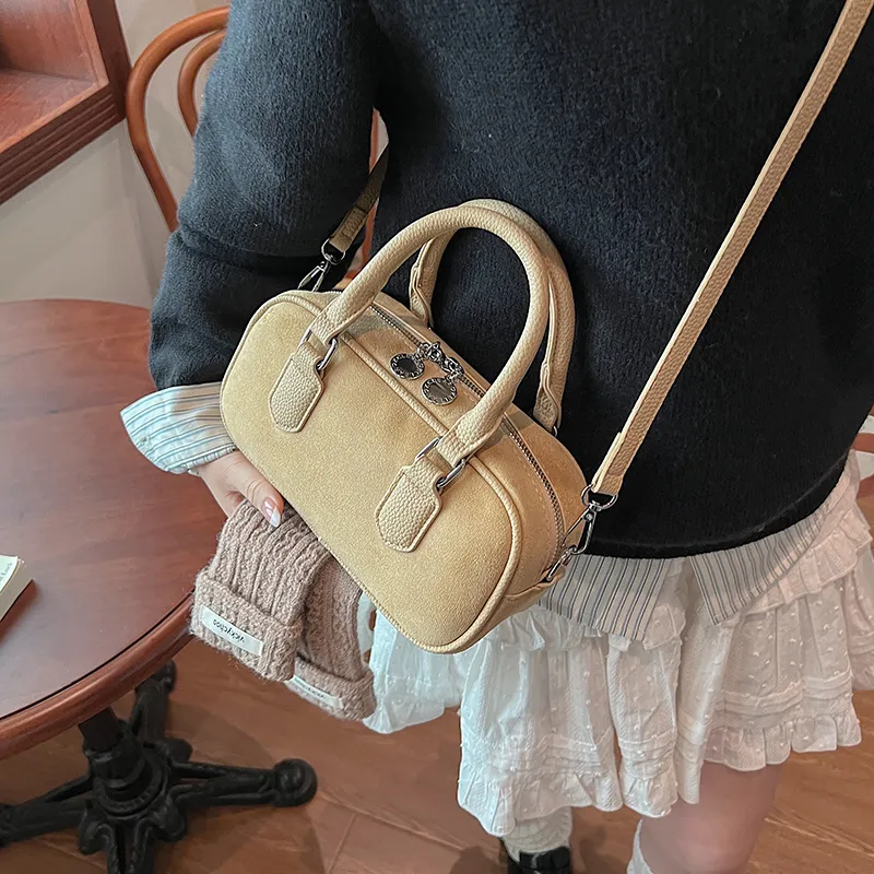 Morellybear PU Crossbody One Shoulder Handbag Women's Coffee/Khaki/Black/Red-8