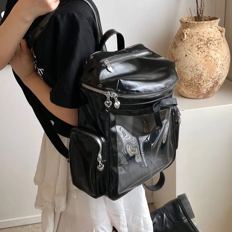 Morellybear PU Backpack Women's Multicolor-20