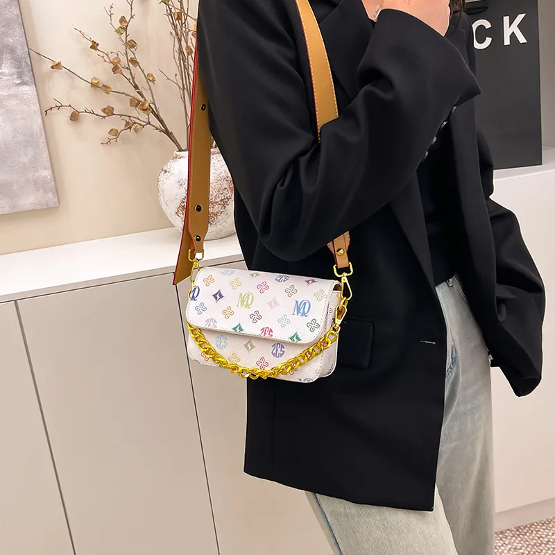 Morellybear PVC Crossbody Bag Women's Multicolor/Coffee-4