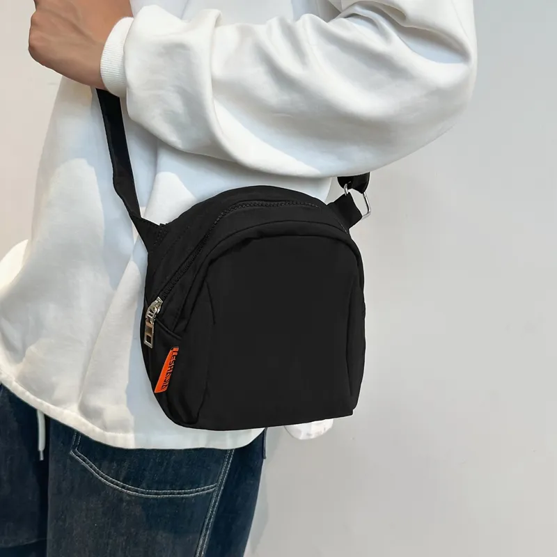 Morellybear Nylon Crossbody Bag, Shoulder Bag Unisex Black/Beige/Blue/Red/Yellow-4