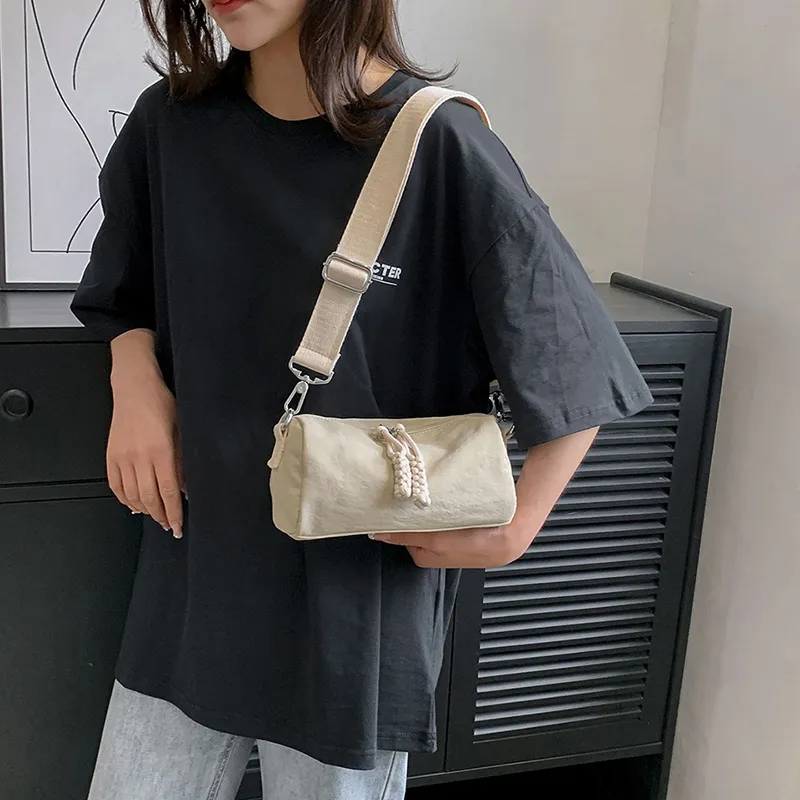 Morellybear Nylon Crossbody Bag Regular Women's Black/White-37