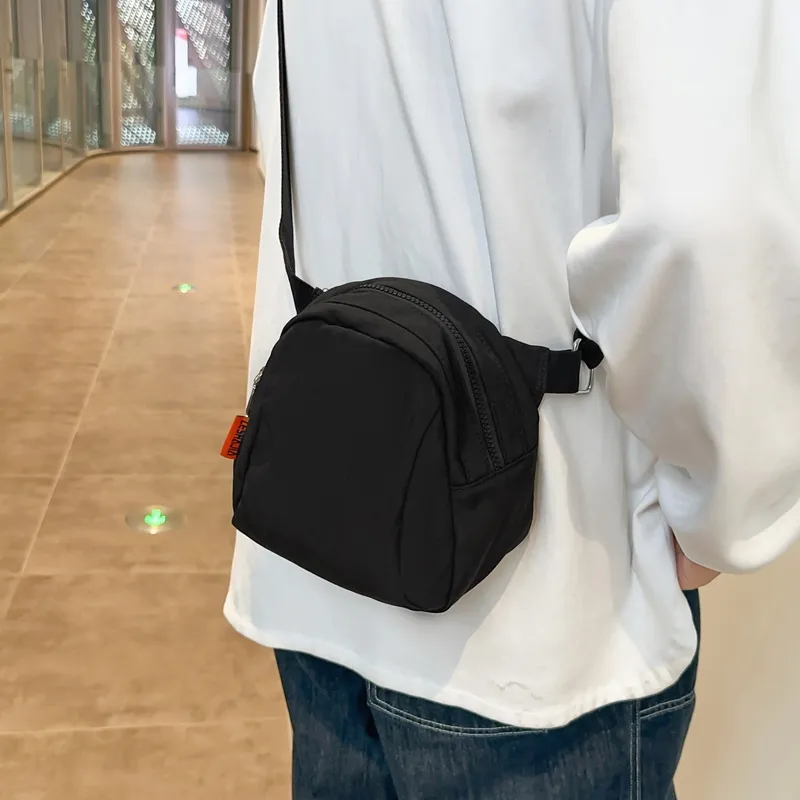 Morellybear Nylon Crossbody Bag, Shoulder Bag Unisex Black/Beige/Blue/Red/Yellow-1