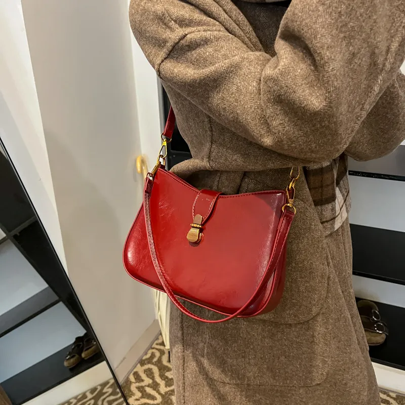 Morellybear PU Crossbody Bag Regular Women's Black/Red/Coffee/Brown-9