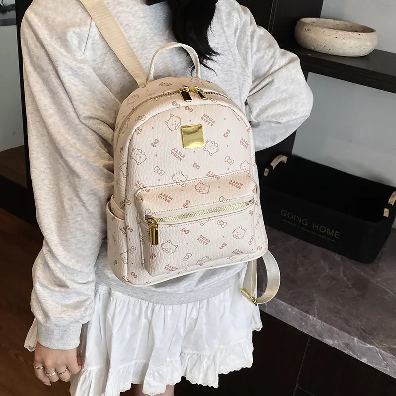 Morellybear PU Backpack Women's Multicolor-20