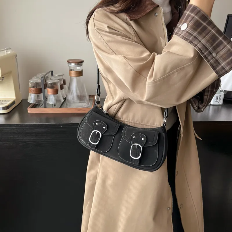 Morellybear PU Crossbody Bag Regular Women's Brown/Black/Pink/White/Khaki-7