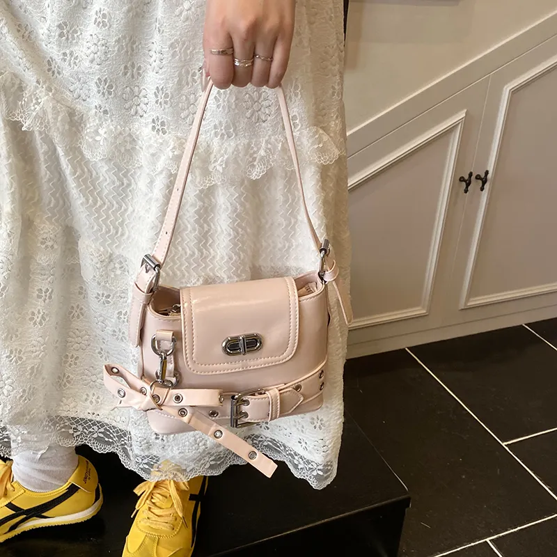 Morellybear PU Crossbody Regular Women's Pink/White/Yellow/Black/Blue-2
