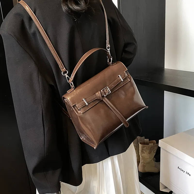 Morellybear PU Backpack Women's Black/Brown-11