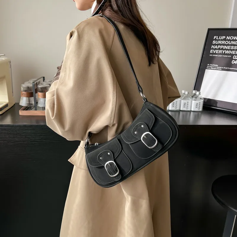 Morellybear PU Crossbody Bag Regular Women's Brown/Black/Pink/White/Khaki-8