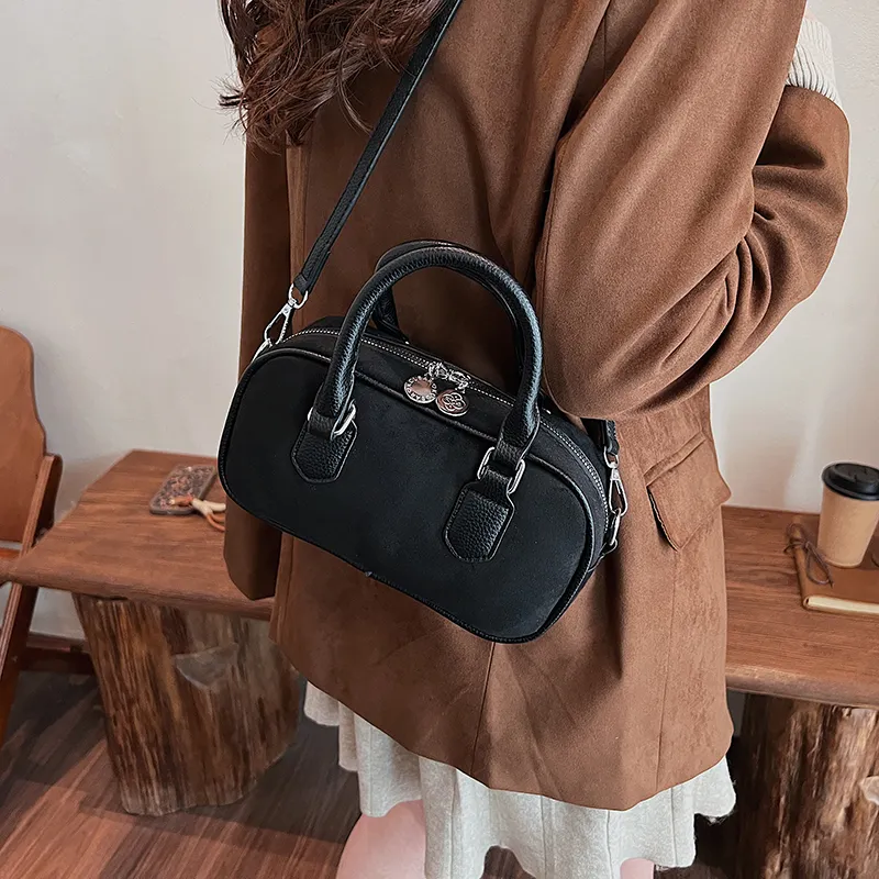 Morellybear PU Crossbody One Shoulder Handbag Women's Coffee/Khaki/Black/Red-12