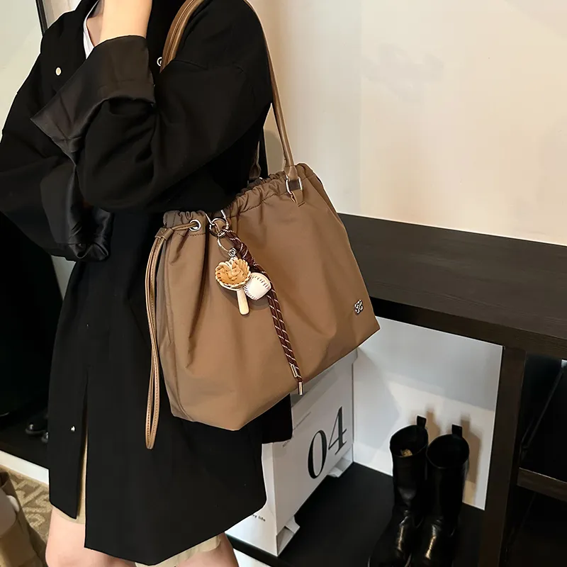 Morellybear PU Handbag, Shoulder Bag Regular Women's Black/White/Brown/Khaki-23