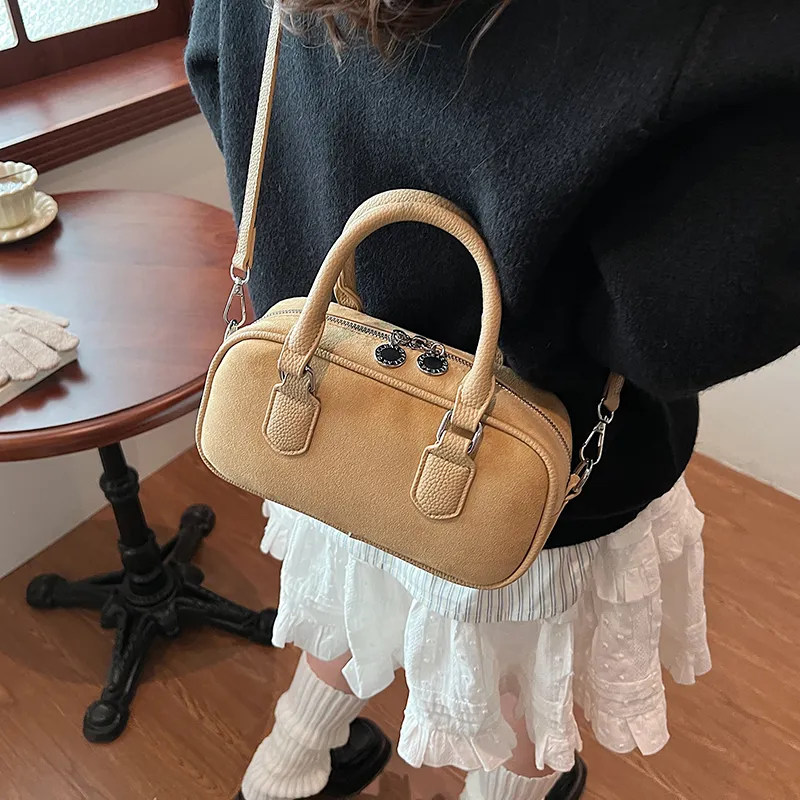 Morellybear PU Crossbody One Shoulder Handbag Women's Coffee/Khaki/Black/Red-10