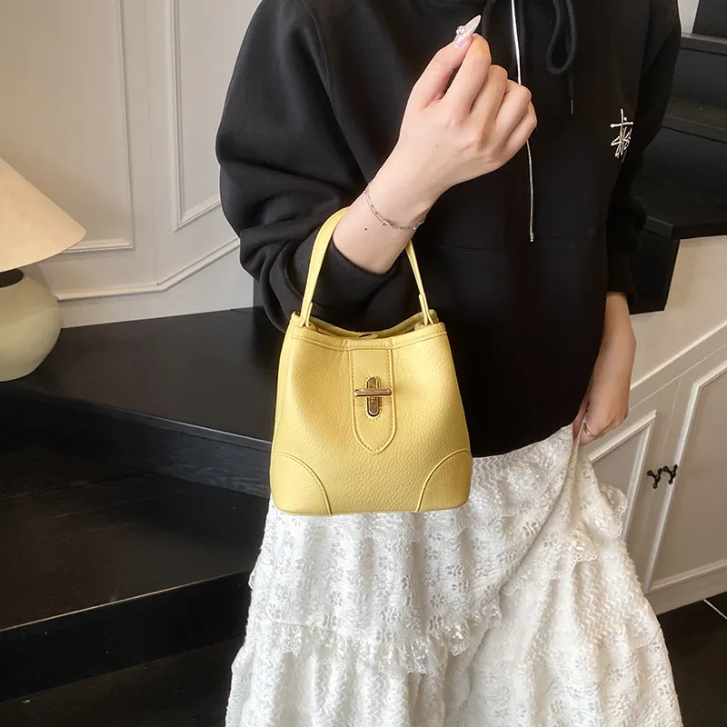 Morellybear PU Crossbody One Shoulder Handbag Women's White/Pink/Yellow/Blue/Black-15