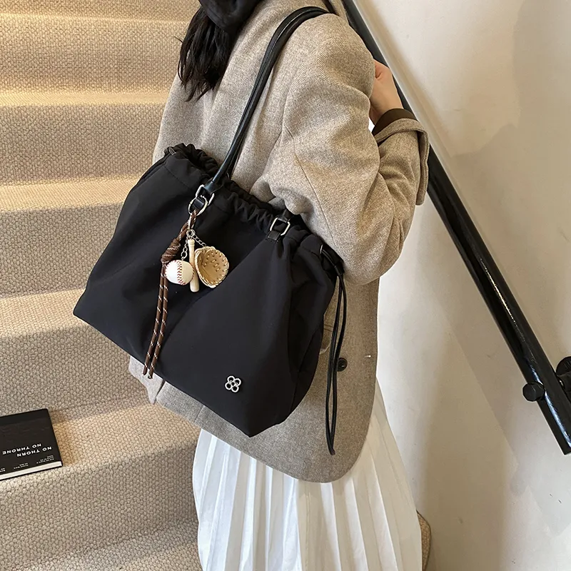 Morellybear PU Handbag, Shoulder Bag Regular Women's Black/White/Brown/Khaki-6