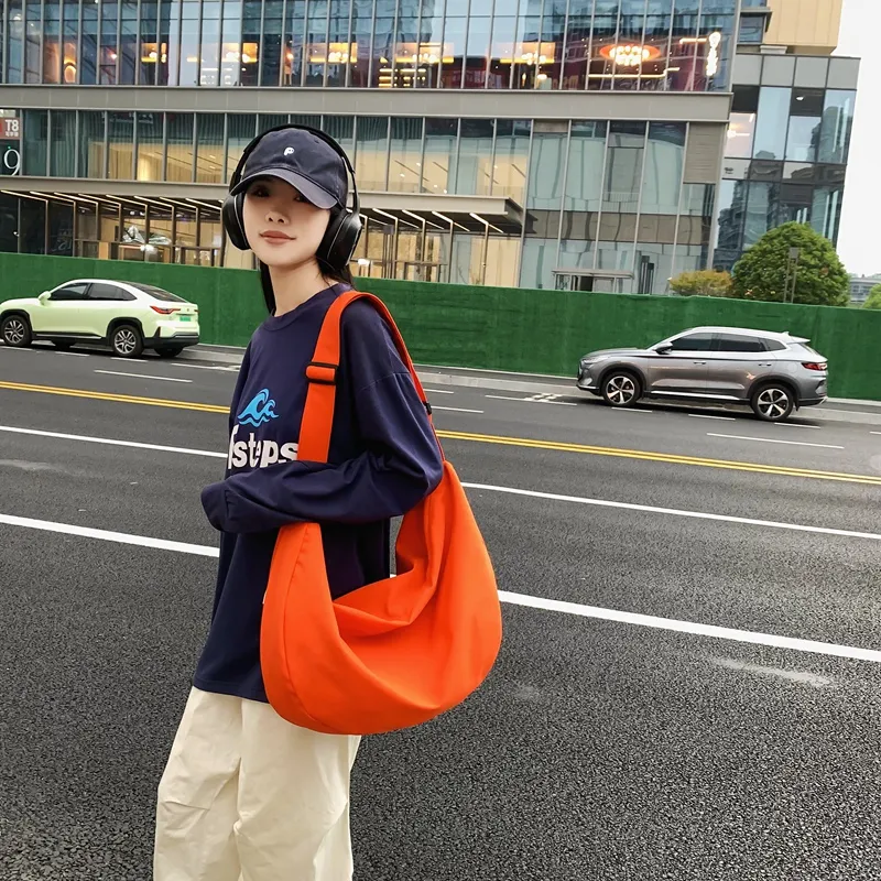 GOBLIN SHARKS 1759 Nylon Dumpling Bag Shoulder Bag Regular Unisex Multicolor-30