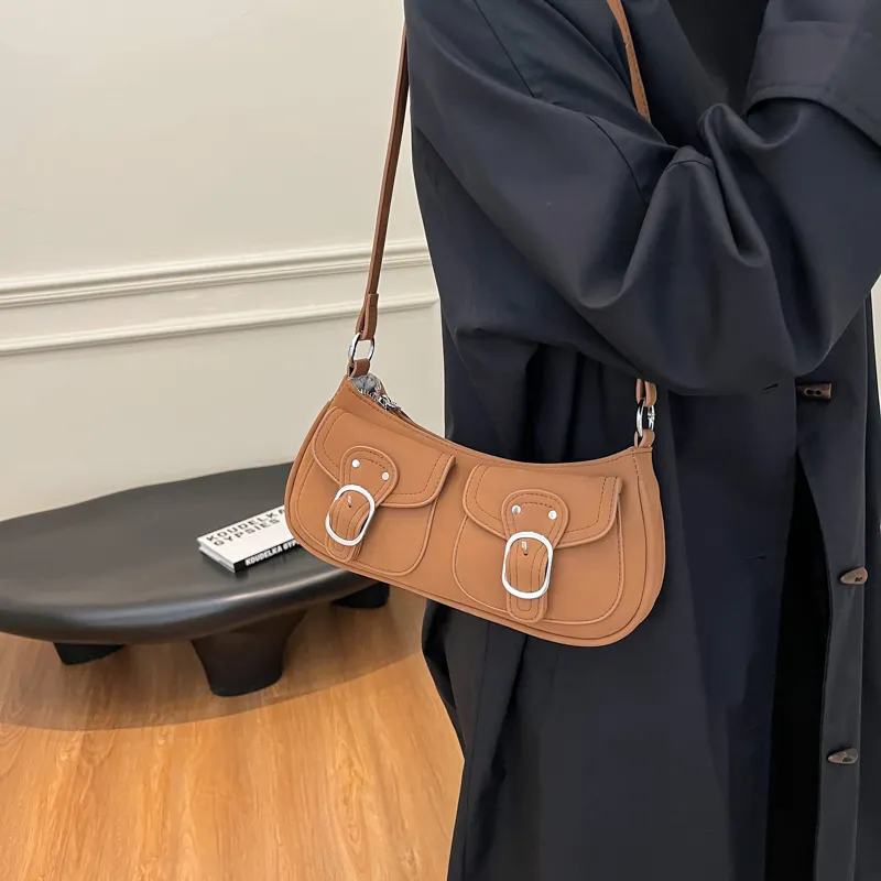 Morellybear PU Crossbody Bag Regular Women's Brown/Black/Pink/White/Khaki-5