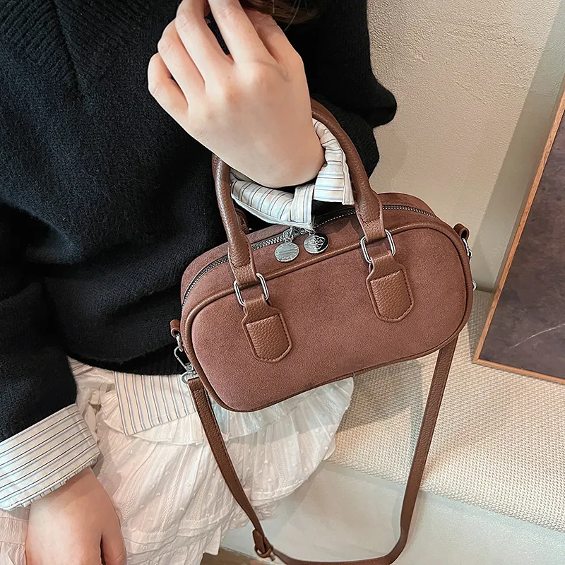 Morellybear PU Crossbody One Shoulder Handbag Women's Coffee/Khaki/Black/Red-1