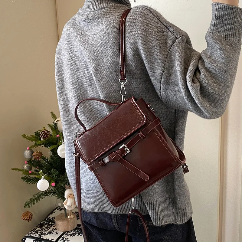 Morellybear PU Double Shoulder Crossbody Handbag Regular Women's Multicolor-9